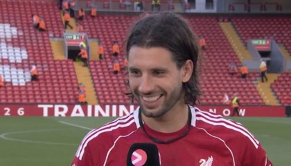 JRS直播-索博谈任意球破门：之前都是阿诺德在踢，现在我终于有机会了